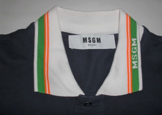 ゆうパケット送料込・SALE! MSGM　エムエスジーエム　メンズ・ 半袖ポロシャツ・サイズ44・USEDです
