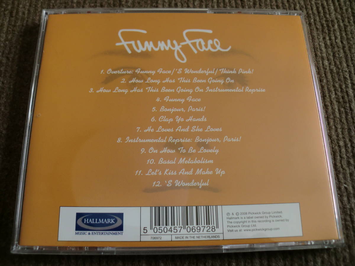 「パリの恋人 funny face」OST オードリー・ヘプバーン、フレッド・アステア 12曲 輸入盤の画像2