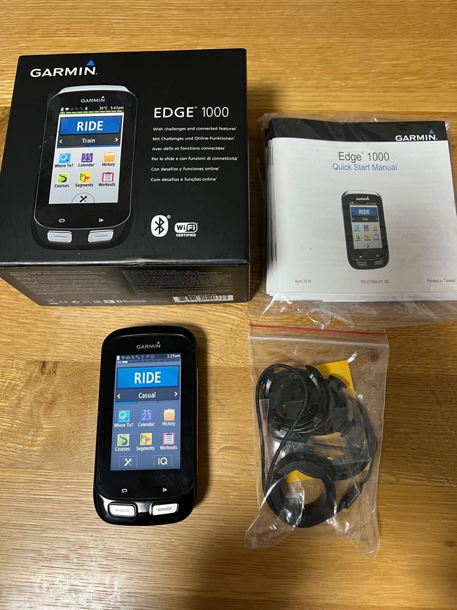 GARMIN EDGE 1000（英語版）ガーミン エッジ 正常動作品-