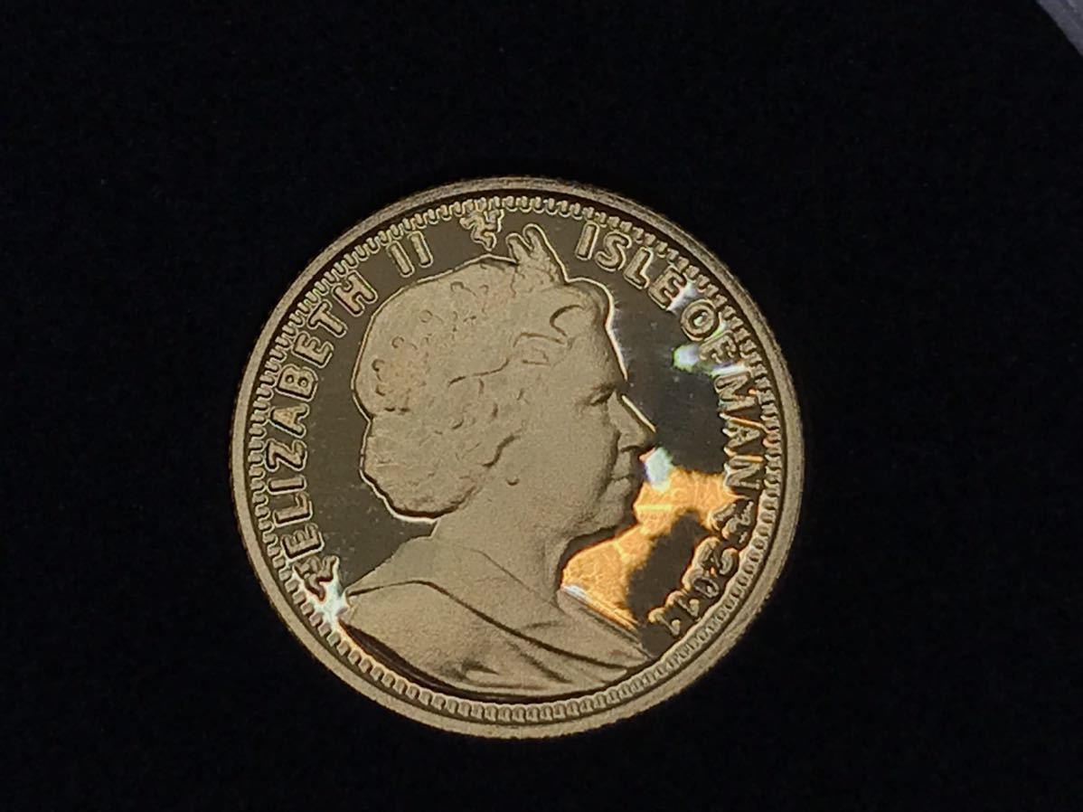 初売り】 マン島 クラウンカラー記念金貨(ピーターラビット 兎年)1