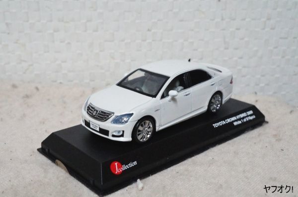 新品本物 京商 トヨタ クラウン ハイブリッド 2009 1/43 ミニカー 白