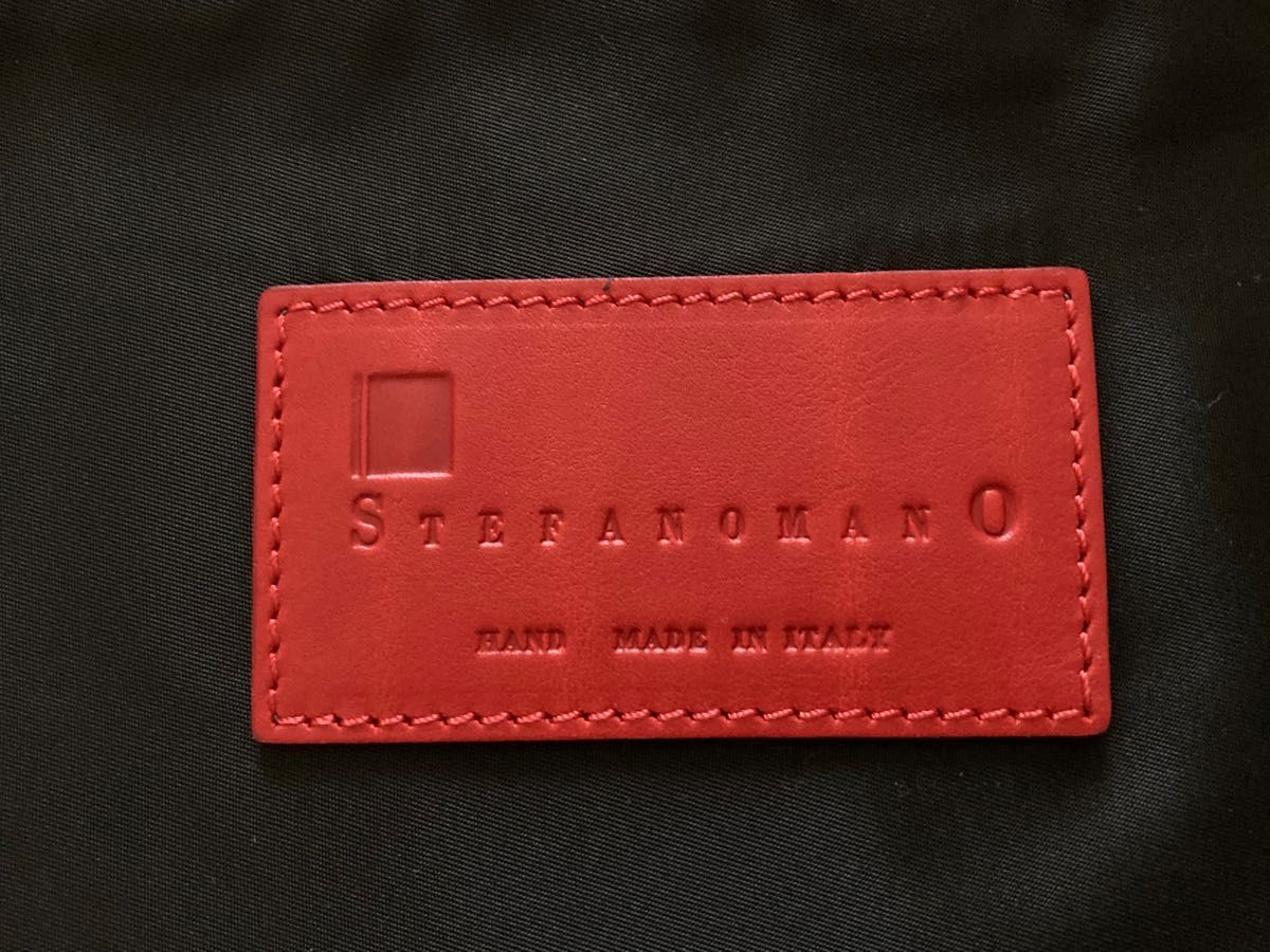 【最終値下げです】STEFANOMANO(ステファノマーノ) レザーパッチ ドキュメントケース