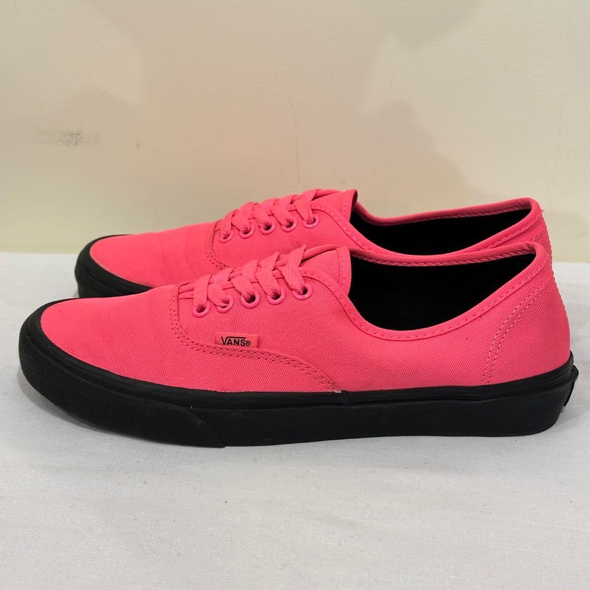 レアカラー ネオンピンク × ブラックソール VANS AUTHENTIC レアカラー ネオンピンク × ブラックソール VANS AUTHENTIC