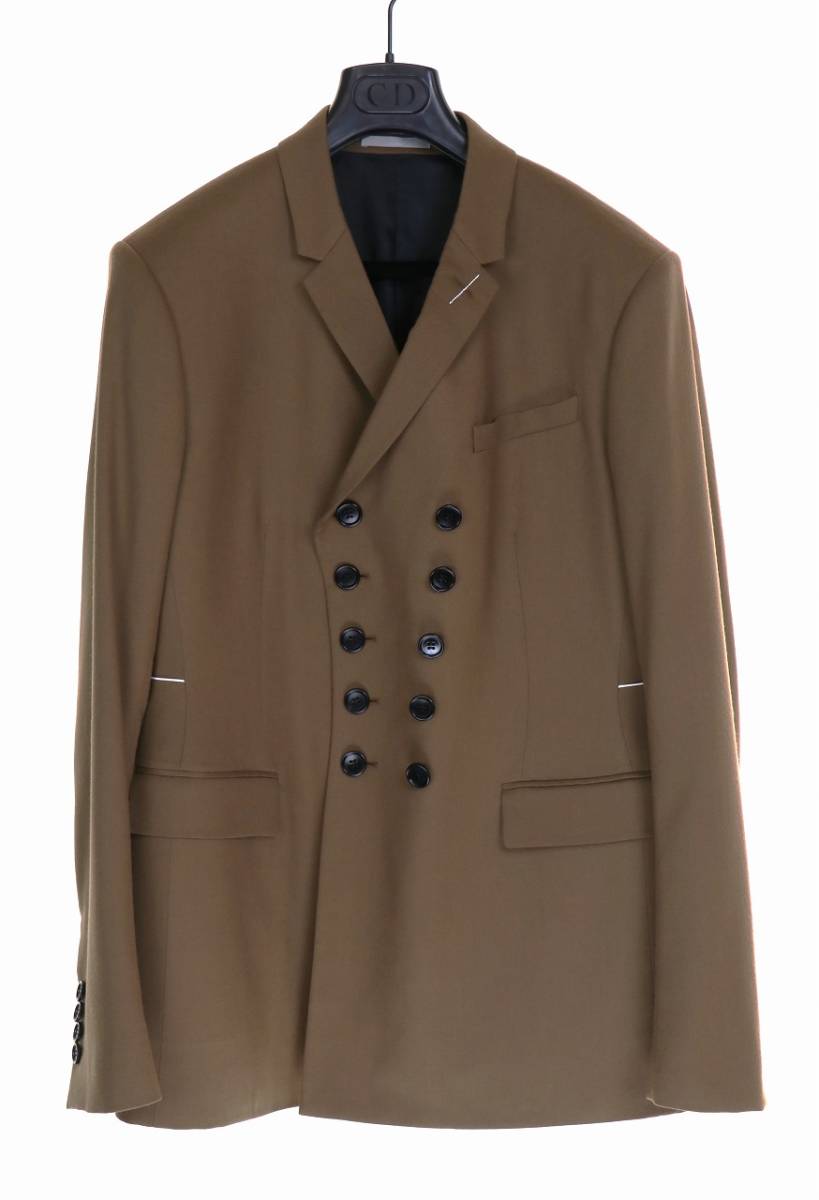 正規品 18aw Dior homme ウールジャケット 48 ブラウン