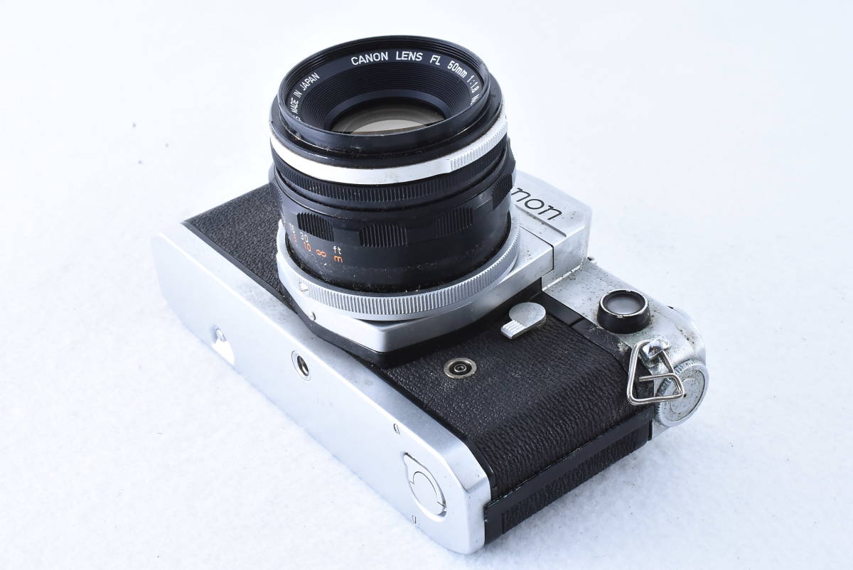 Canon Canon FX silver film camera manual focus + FL 50mm F/1.8 lens (t2920)