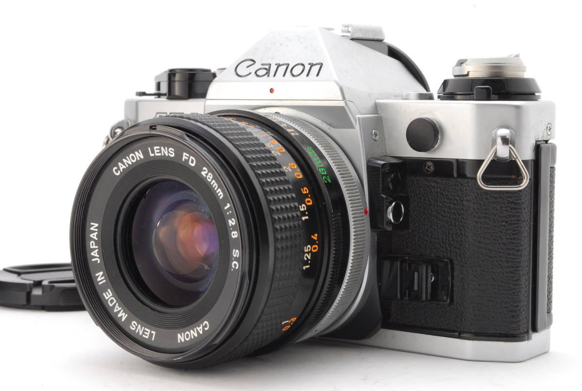 美品 Canon AE-1 NEW FD 28mm f2.8 フィルムカメラ-