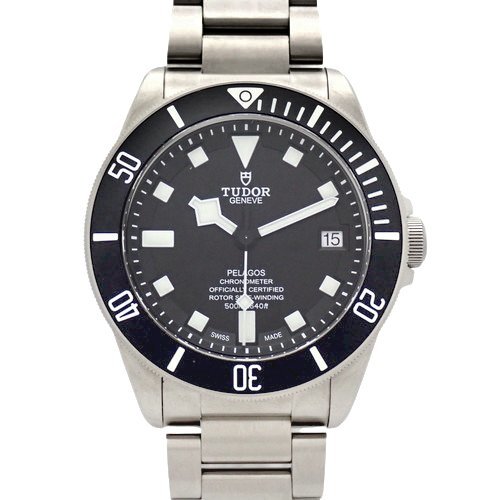 チュードル ぺラゴス 自動巻き 腕時計 ステンレススチール SS ブラック (2017年8月購入）メンズ M25600TN 40802030812【アラモード】
