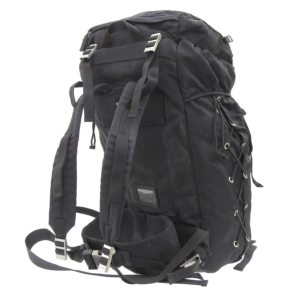 美品 プラダ PRADA レアアイテム V133 ナイロン 大型 バックパック 黒