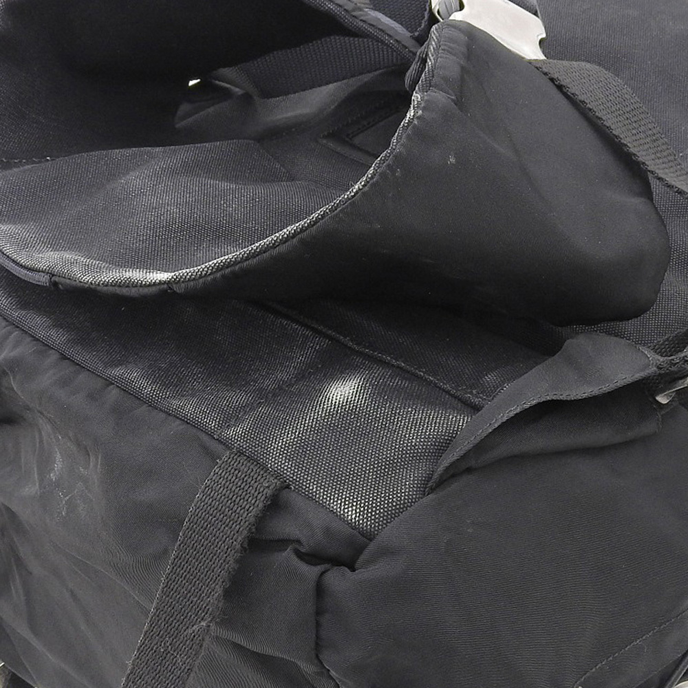 美品 プラダ PRADA レアアイテム V133 ナイロン 大型 バックパック 黒