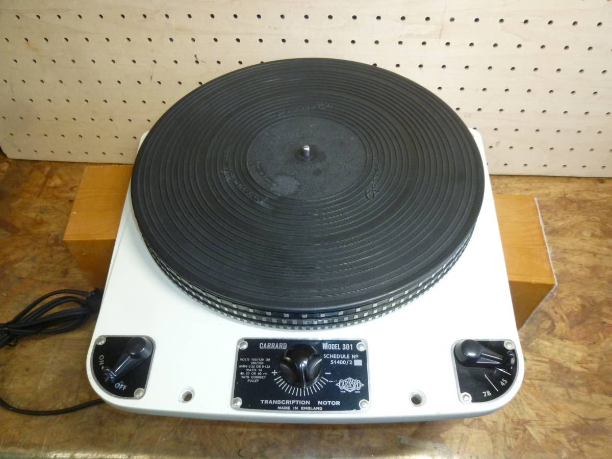GARRARD MODEL 301 ターンテーブル 33/45/78回転 50Hz仕様 動作確認