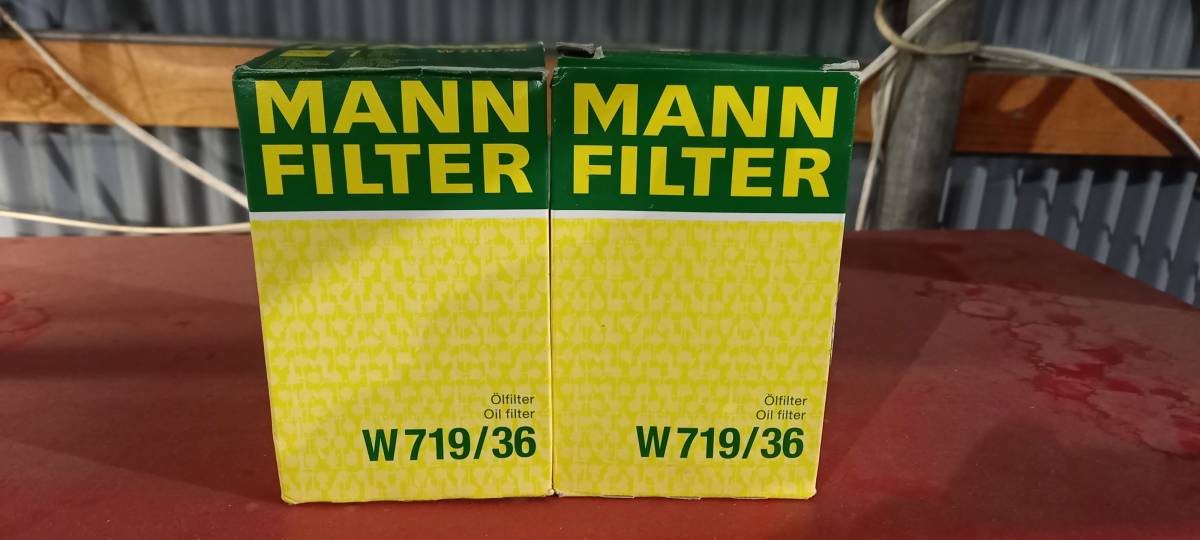 * new goods MANN FILTER W719/36 oil filter Element Jaguar Land Rover etc. 2 piece *