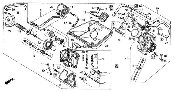 MC15 純正 インシュレーター 1個 VT250F 送料250円～ VTZ キャブ インシュ VTZ250 キャブレター マニホールド ゴム VT250 .kcr_MC15　E-17　キャブレター