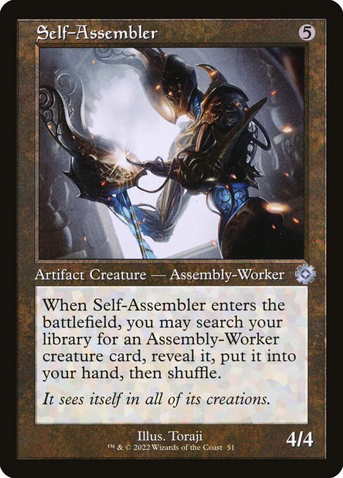 MTG ■無/英語版■ 《自己組立機械/Self-Assembler》★旧枠FOIL★ 兄弟戦争 BRO_画像1