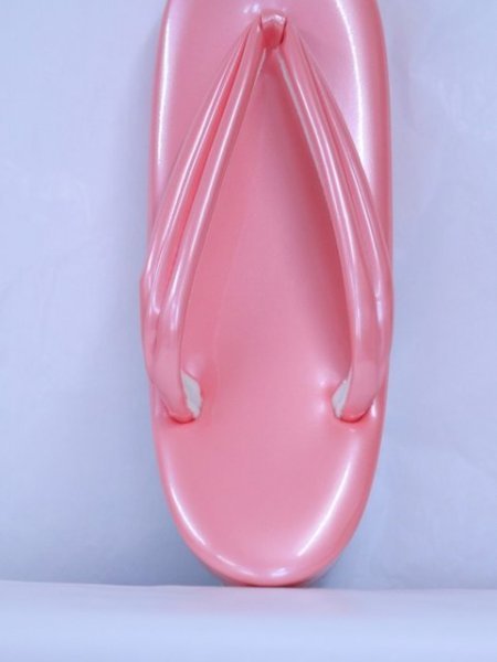 7.5センチの草履　エナメル　ピンク色　Mサイズ_画像4