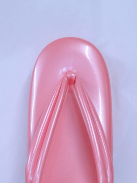 7.5センチの草履　エナメル　ピンク色　Mサイズ_画像5