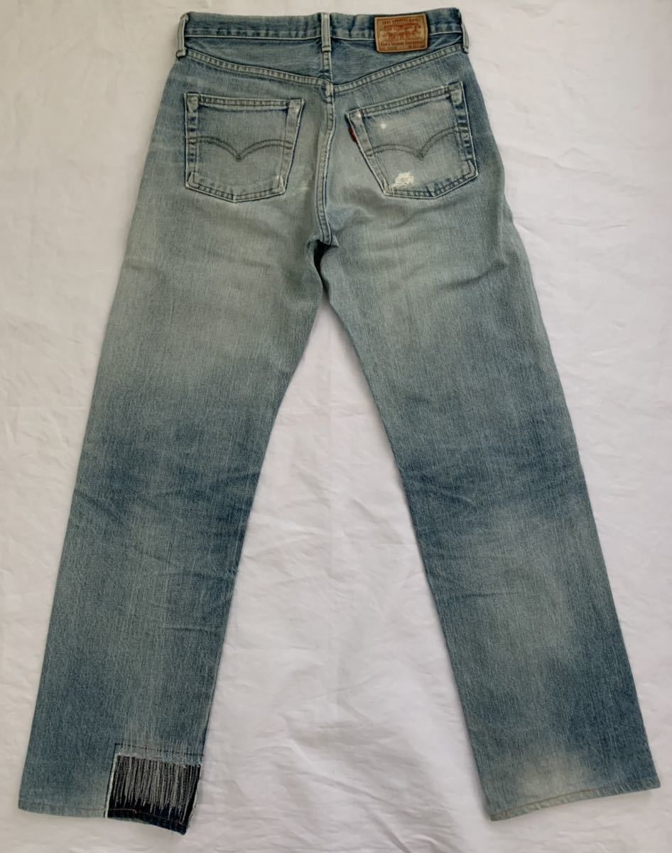 Levi's リーバイス503B XX ダメージ リペア加工デニム W31 赤耳 Levi's リーバイス503B XX ダメージ リペア加工デニム W31 赤耳