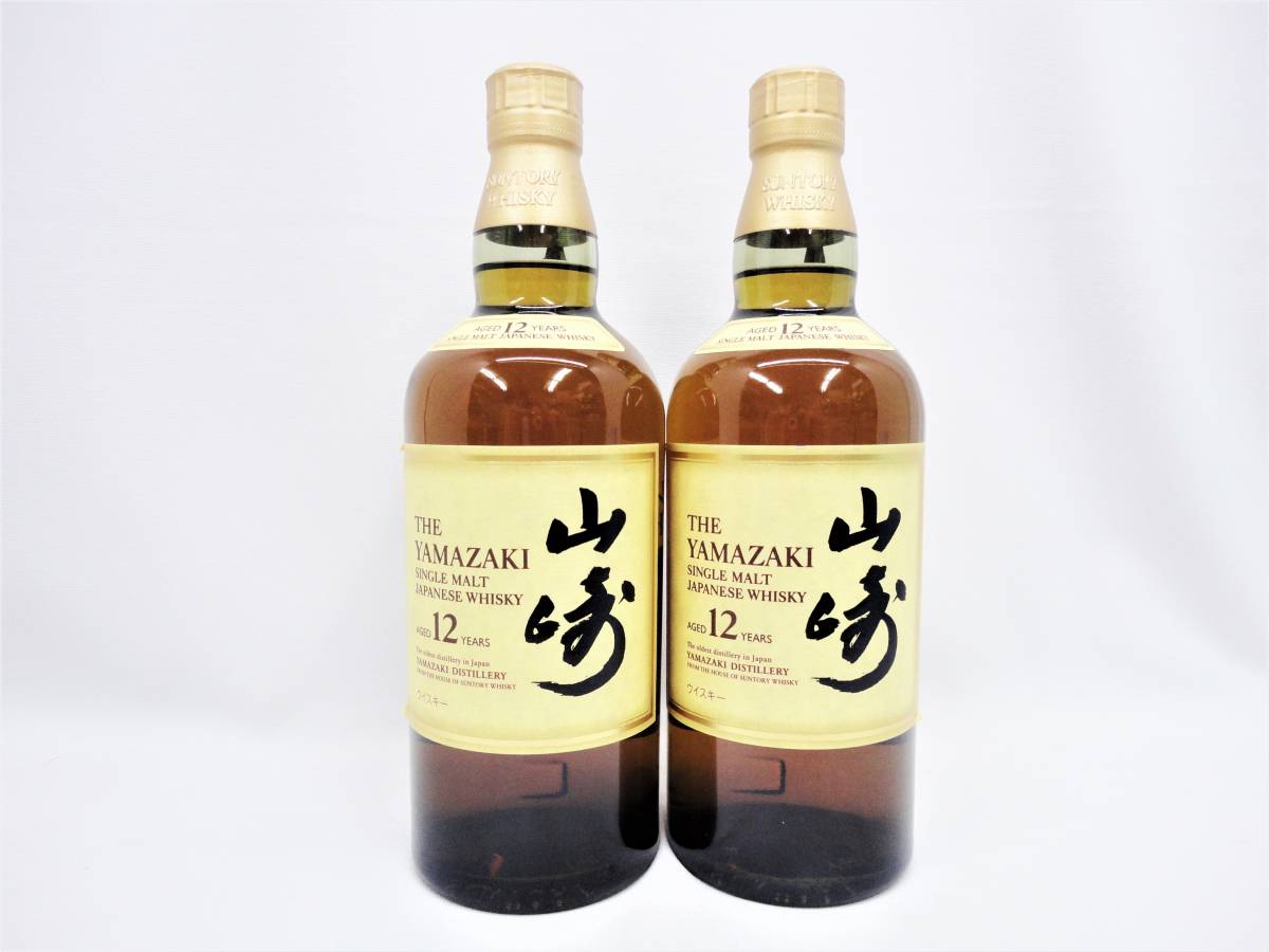 1円スタート】未開栓 サントリー シングルモルト ウイスキー 山崎 12年