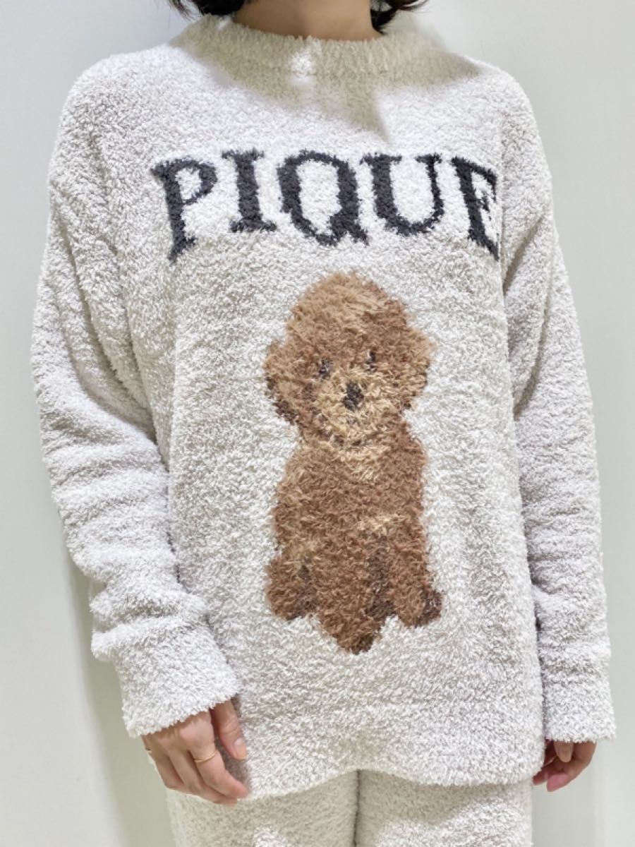 新品 ジェラートピケ トイプードル プルオーバー&ロングパンツ セット