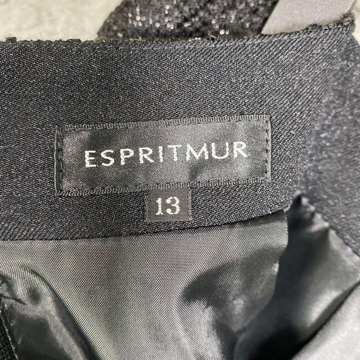 111 『ESPRITMUR』エスプリミュール (13) 膝下丈 ツイード スカート_画像7