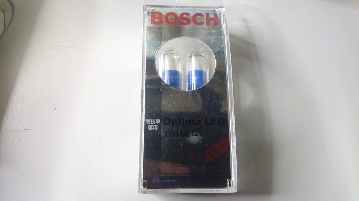 BOSCH　ボッシュ　オプティマ　LED　12V　T10　ブルー　競技車専用　未使用　未開封_画像1