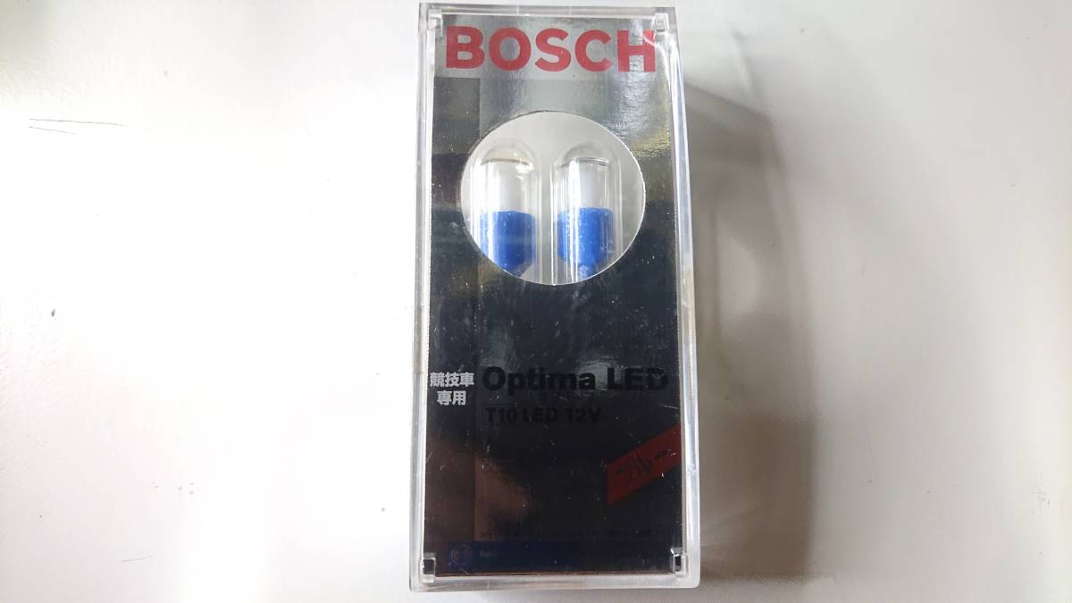 BOSCH　ボッシュ　オプティマ　LED　12V用　T10　ブルー　競技車専用　未使用　未開封_画像1