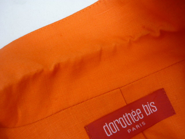dorothee bisdorote screw lady's suit orange flax 9-A3 jacket skirt (79)
