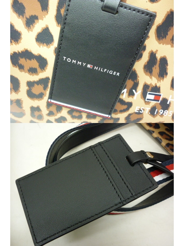 超美品 TOMMY HILFIGER トミー ヒルフィガー トートバッグ 2WAY レオパード ショルダー ④a_画像6