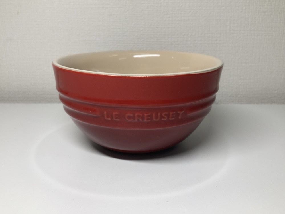 LE CREUSET ル・クルーゼ ライスボール レッド 赤 910212-00 食器 キッチン用品 保管品の画像3
