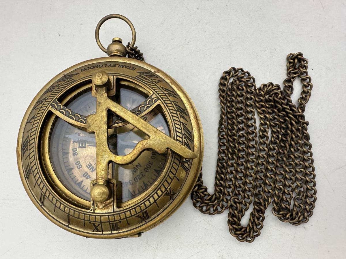 【吉】民間収集 古銅細工彫 磁石針 懐中時計 使用可能です 極珍 極美k332