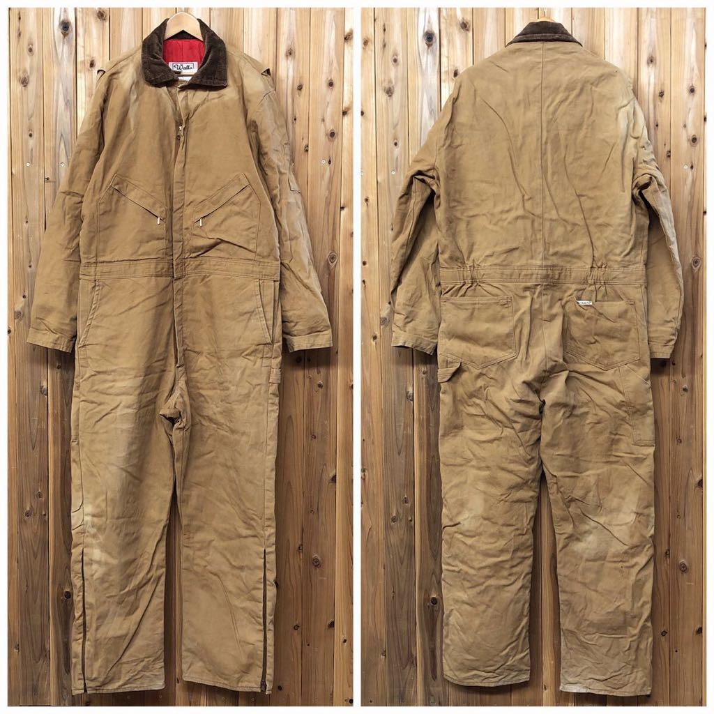 【予約販売品】 ダック地 中綿キルティング 襟コーデュロイ つなぎ メンズXL /BLIZZARD-PRUF 80〜90's◇Walls 作業着 ビンテージ古着 USA古着 ワークウェア つなぎ、オーバーオール 【予約販売品】 ダック地 中綿キルティング 襟コーデュロイ つなぎ メンズXL /BLIZZARD-PRUF 80〜90's◇Walls 作業着 ビンテージ古着 USA古着 ワークウェア つなぎ、オーバーオール