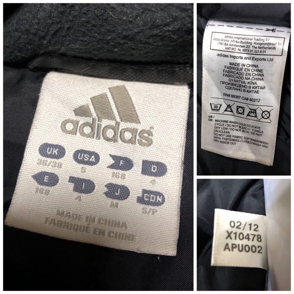 adidas* Adidas / men's M bench coat cotton inside jacket hood demountable black badge EASTSIDE FC / snowsuit outer sport wear 