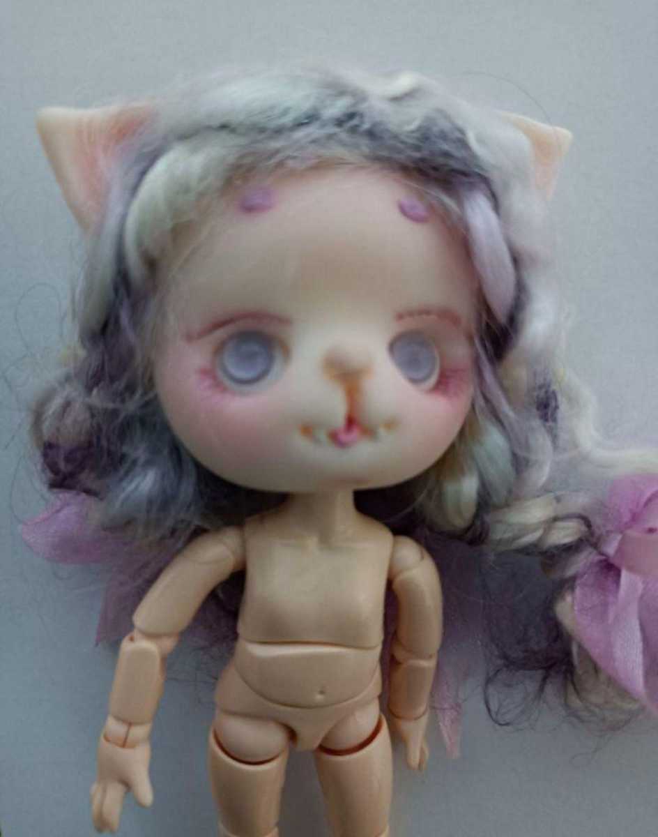 最終値下げ作家OBドール猫粘土オビツ11ドール創作人形粘土人形樹脂粘土ドールブライスねんどろいどカスタムドールリペイント