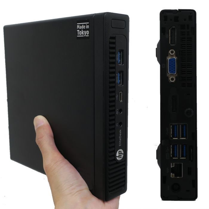美品！超小型パソコン本体セット　HP800G2 第六世代Corei5・8GB・HDD500GB・Win10・OFFICE2019・キーボード・マウス・WIFI_画像2