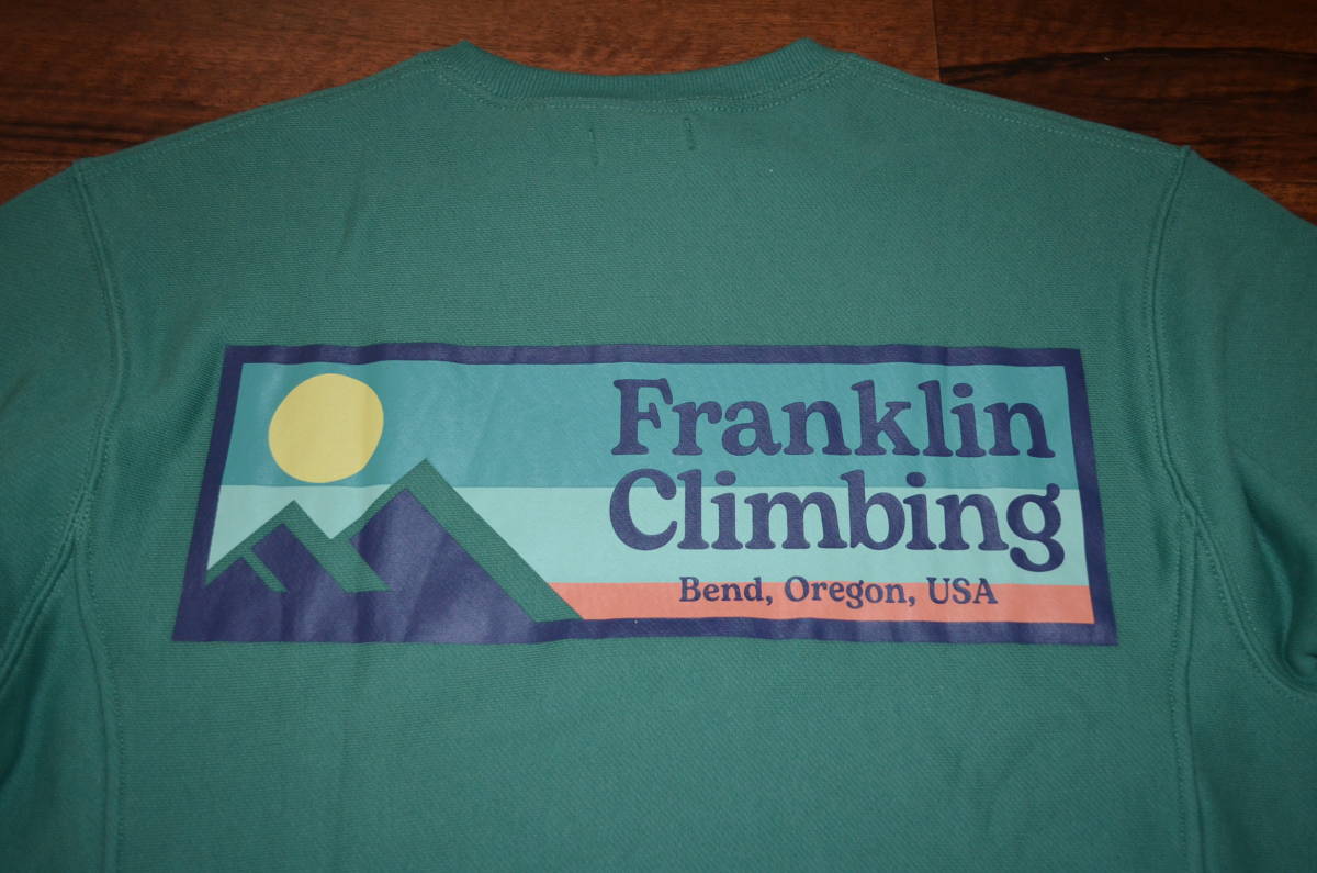 ●即決！フランクリンクライミング Franklin Climbing オリジナルロゴプリントトレーナー M オリーブ 新品タグ付き_画像5