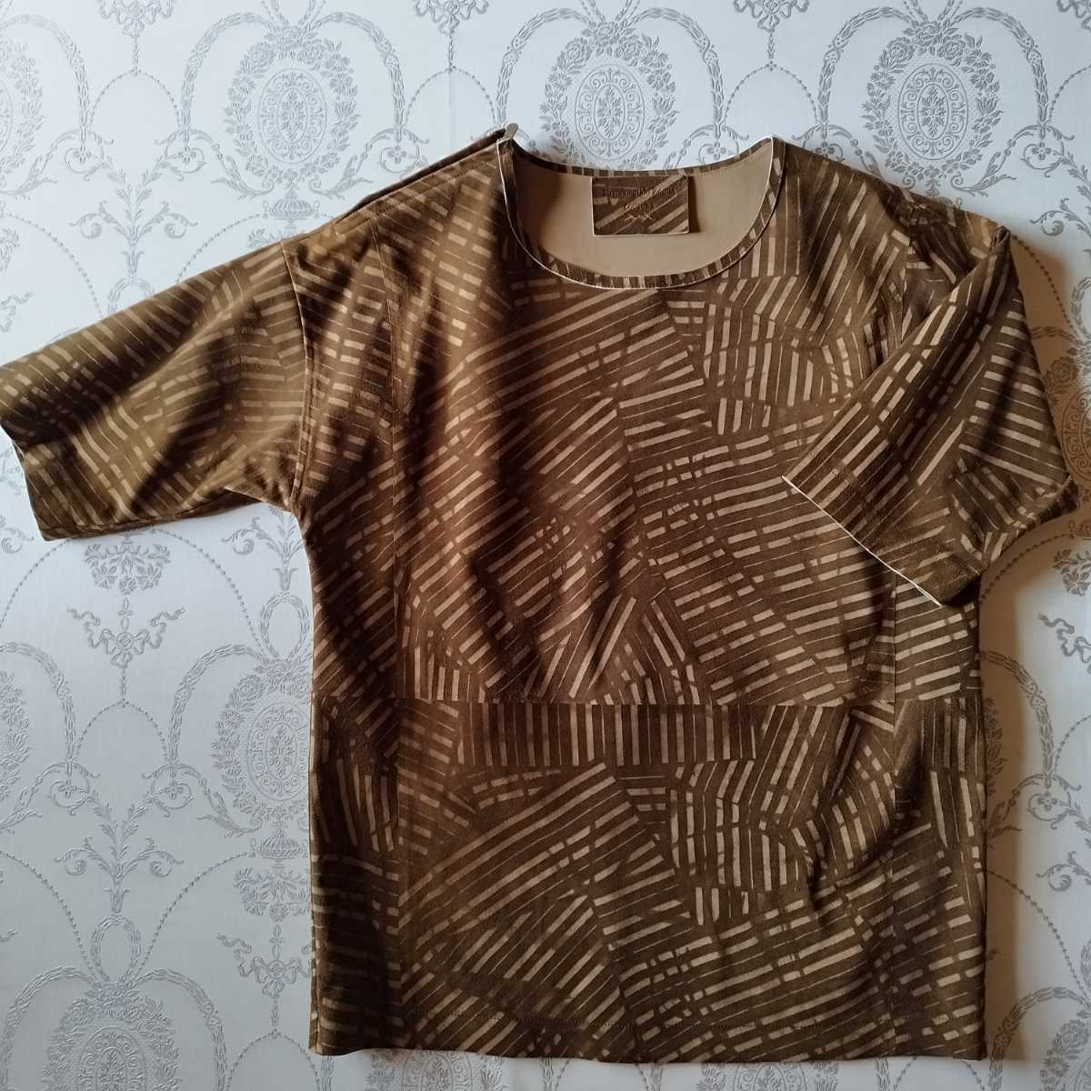 エルメネジルドゼニアクチュール レザーTシャツ サイズ48