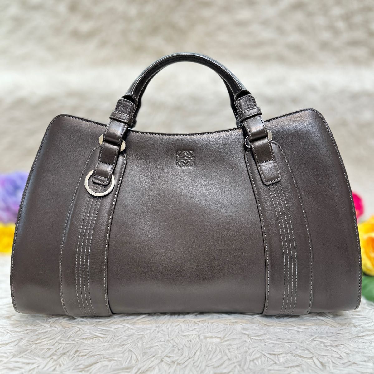 美フォルム LOEWE ロエベ アナグラム カモッシオ レザー 美フォルム LOEWE ロエベ アナグラム カモッシオ レザー