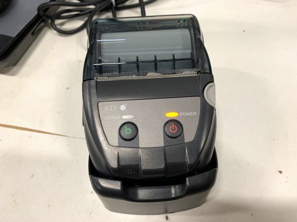[ operation verification ending ]0124-6 Seiko in stsuru charge cradle CDL-B01K-1 mobile type feeling . type printer MP-B20 for 