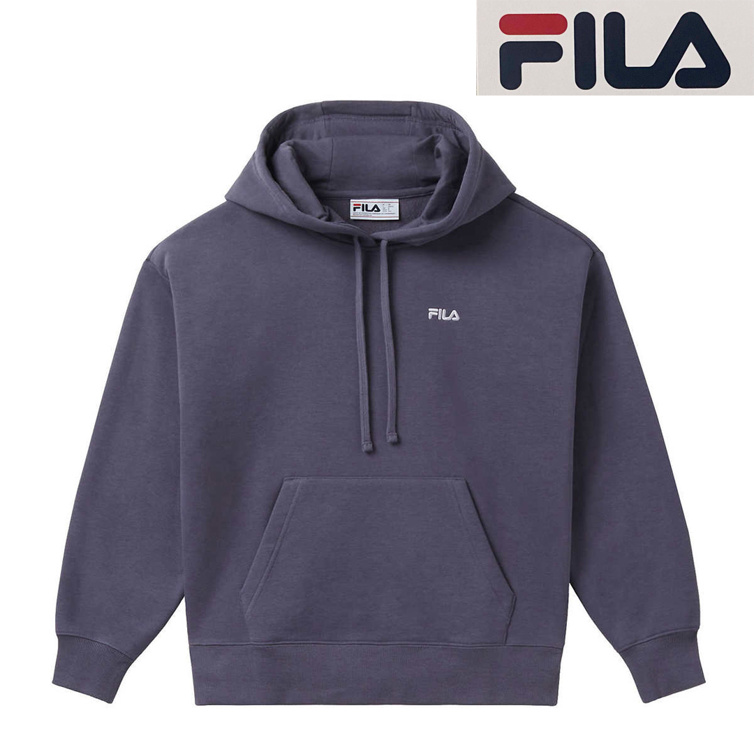 新品 M FILA フィラ レディース スウェット パーカー 裏起毛 グレー