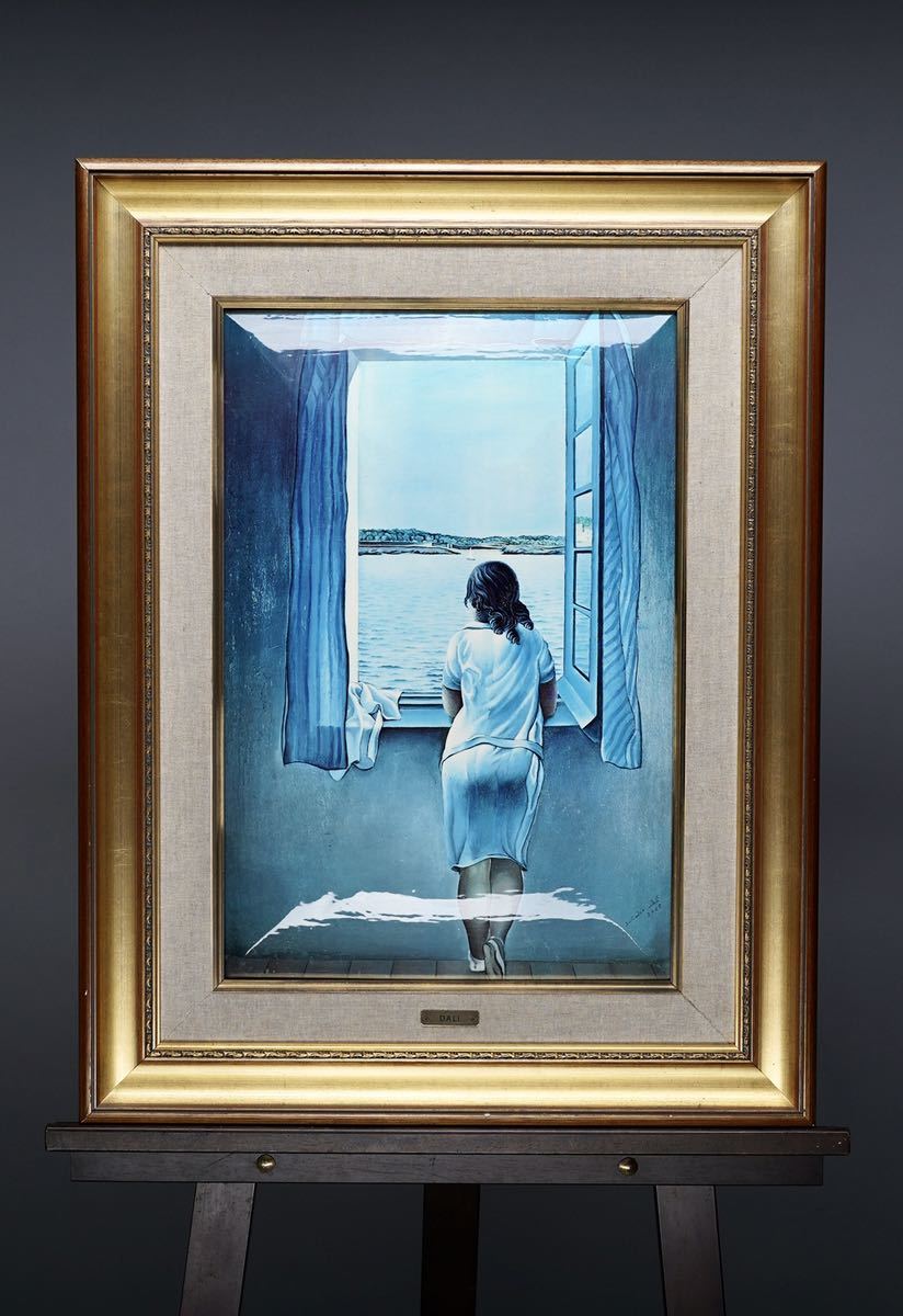 サルバドール・ダリ エナメル複製窓辺の少女画  ピカソ絶賛