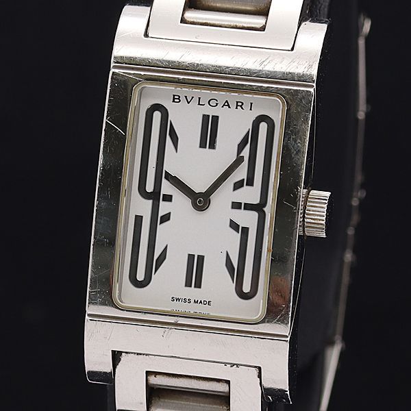 最も優遇の BVLGARI ブルガリ レッタンゴロ スクエア 白文字盤 時計