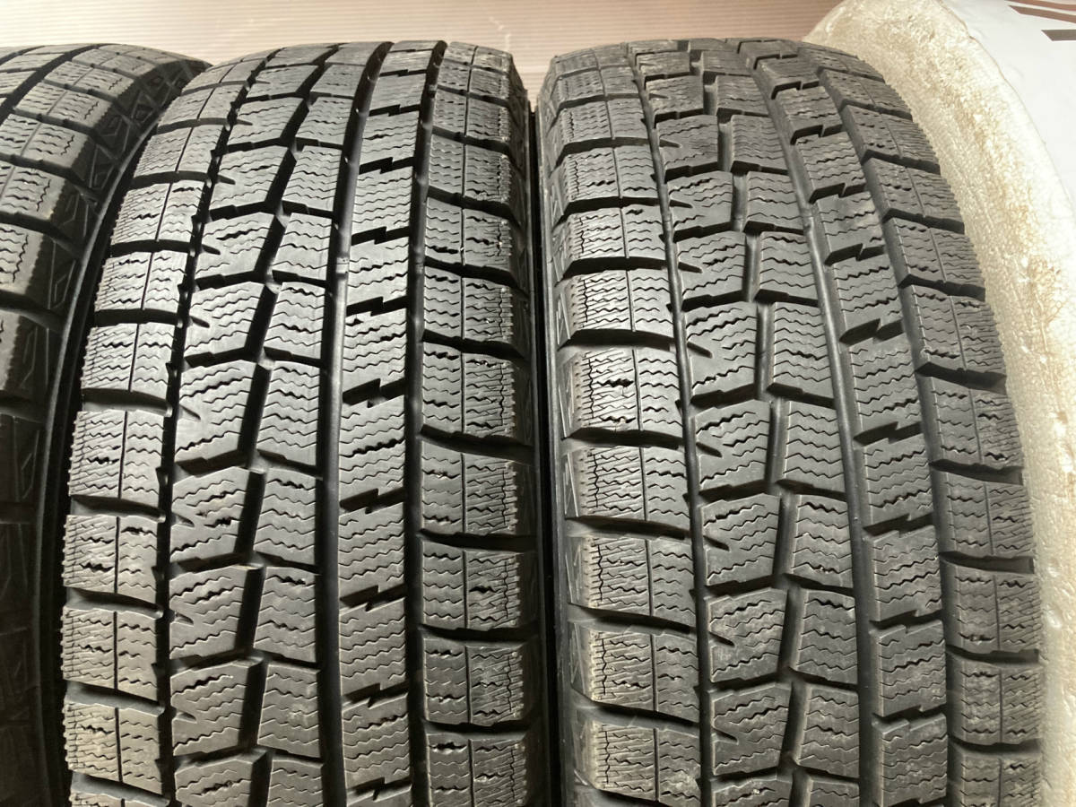 送料無料 165/60R15 4本 DUNLOP 冬タイヤ中古 バリ山 格安 ハスラーフレアーソリオキャストデリカD2 札幌市白石区 H1082F_画像2