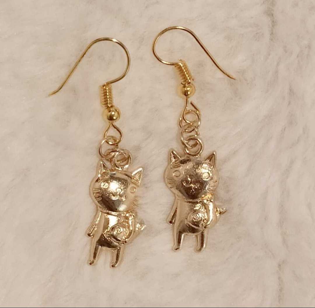 ヤフオク! - 【No.986】ピアス/イヤリング お魚大好き ニャン...