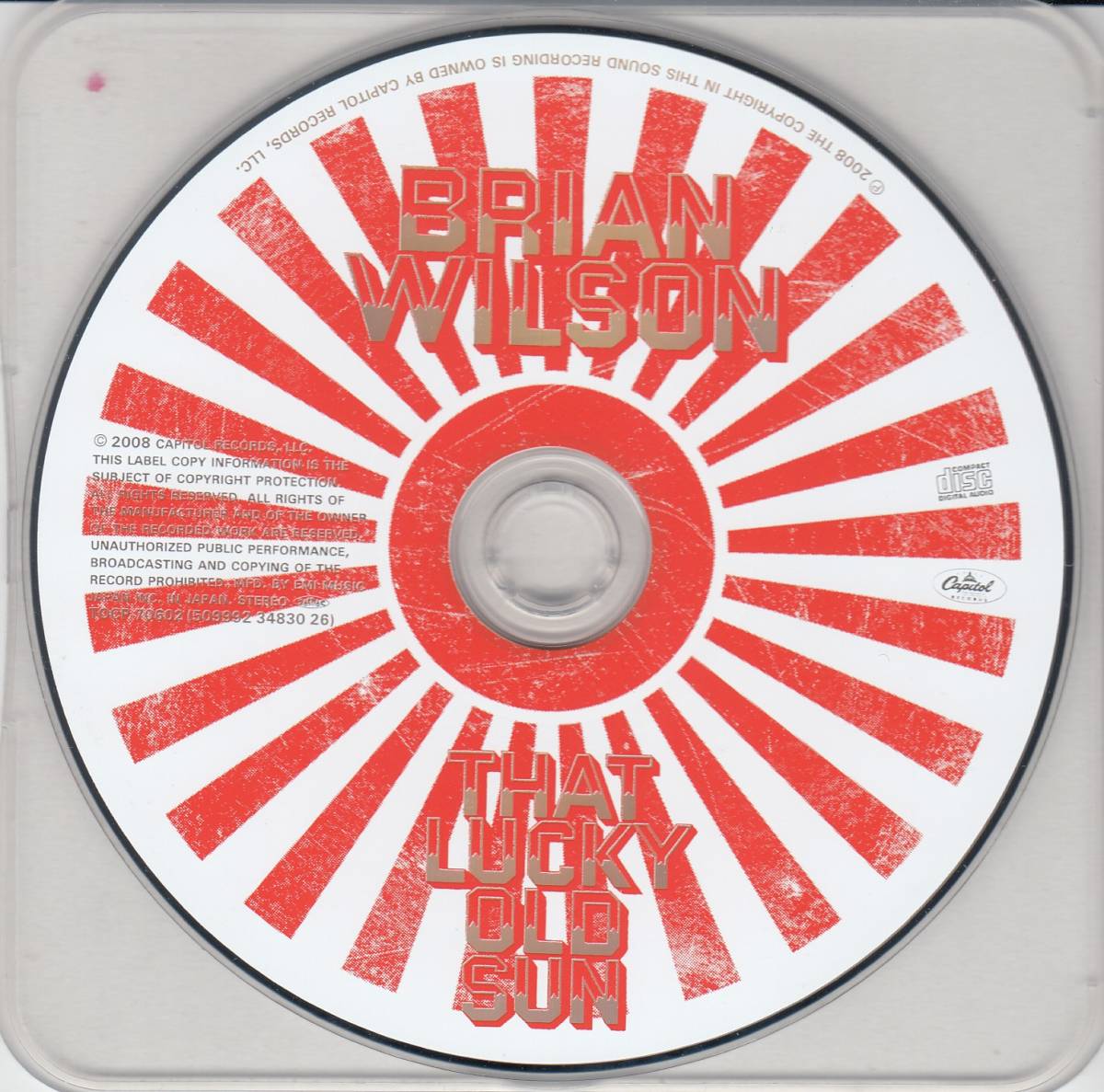 国 ブライアン・ウィルソン / ラッキー・オールド・サン CD+DVD 帯付
