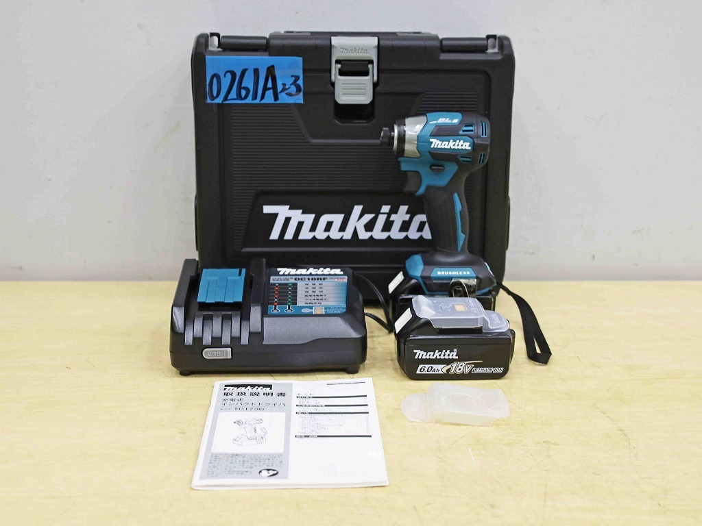 0261A23 未使用 新型 makita マキタ 充電式インパクトドライバ TD173DRGX