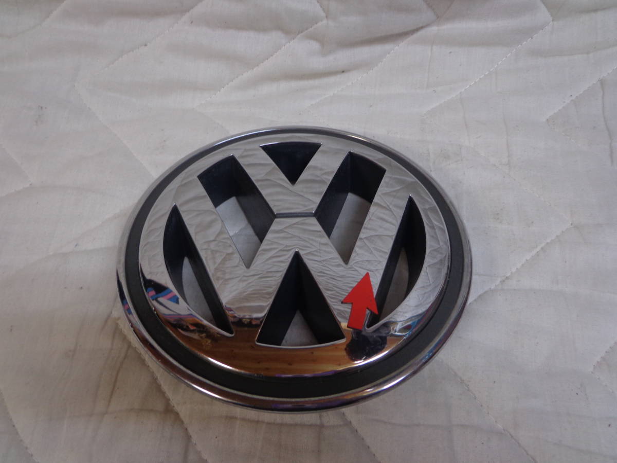  VW Volkswagen フォルクスワーゲン　グリルエンブレム 150mm グリルマーク 1K5 853 600 US3 AT ジャンク品として！_画像6