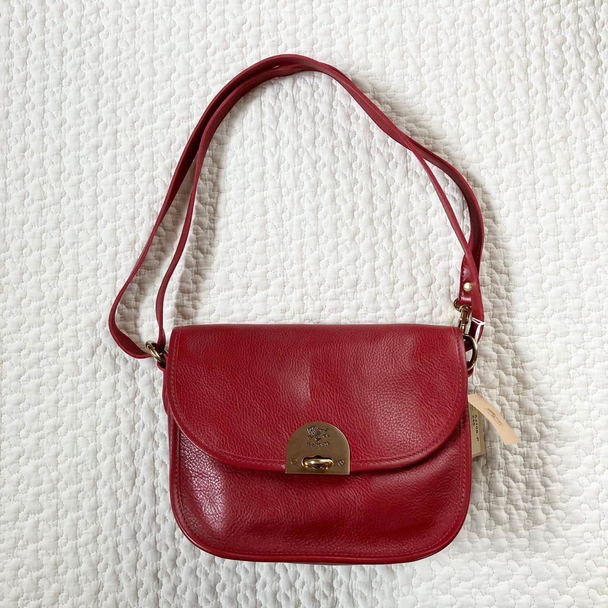 新品 イルビゾンテ バッグ 鞄 レッド ショルダーバッグ クロスボディ