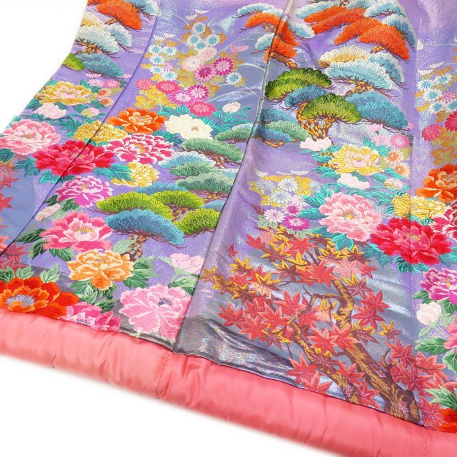 ☆きもの北條☆ 打掛 桜と鶴 花模様 箔糸 逸品 豪華 花嫁衣装 衣裳
