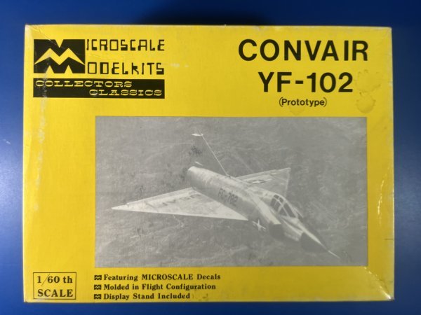 マイクロスケール 1/60 YF-102 試作型 F-102 デルタダガー マイクロスケールモデル MICROSCALE MODEL_画像1