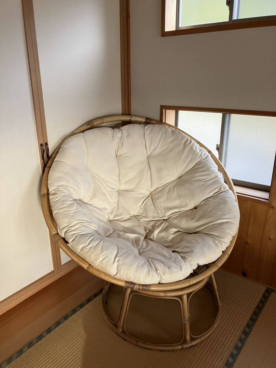 流行に 値下げ☆【USED】Japanese Lounge WickerBamboo Chair 籐