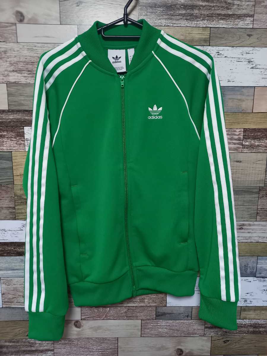 新入荷 adidas アディダス トレフォイルロゴ ジャージ グリーン XS